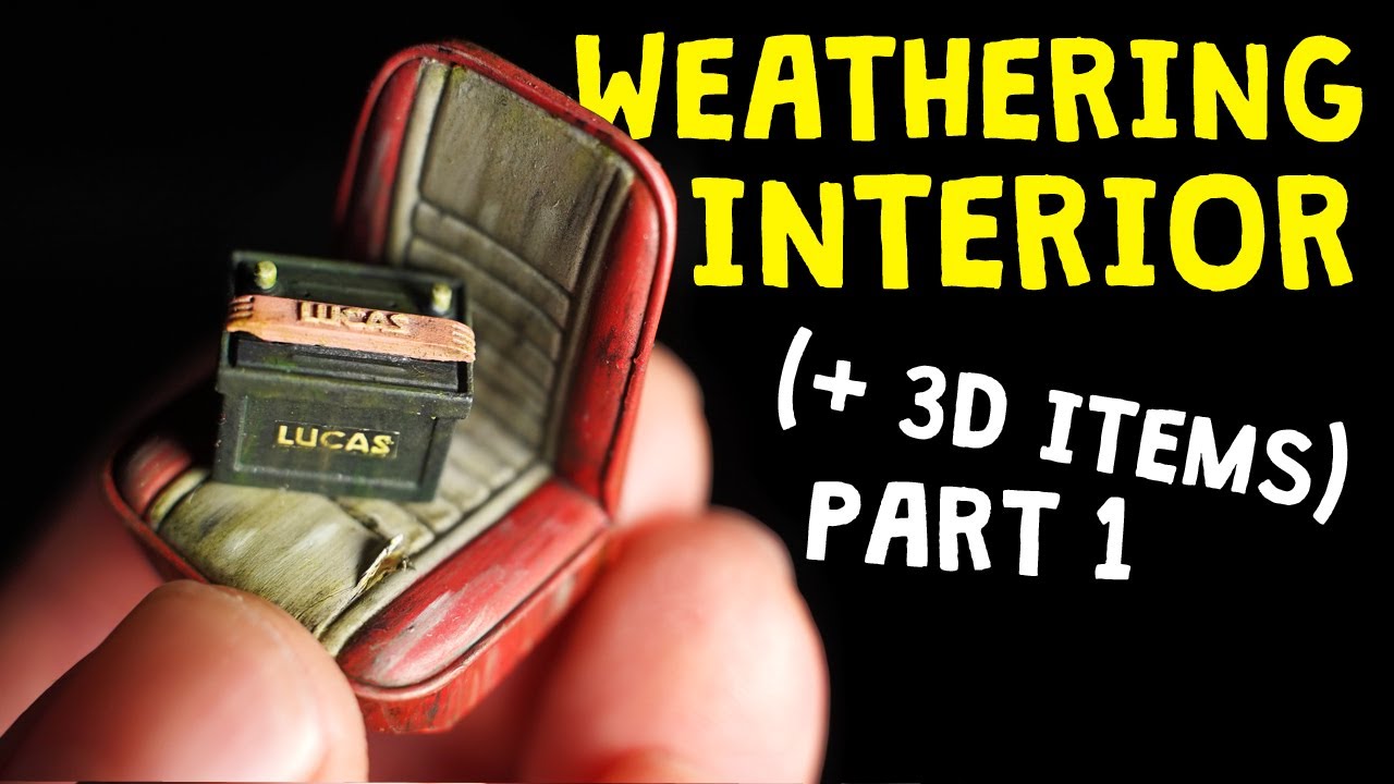 WEATHERING INTERIOR Part 1 - Building Tamiya Morris Mini Cooper as a WRECK 1/24 scale