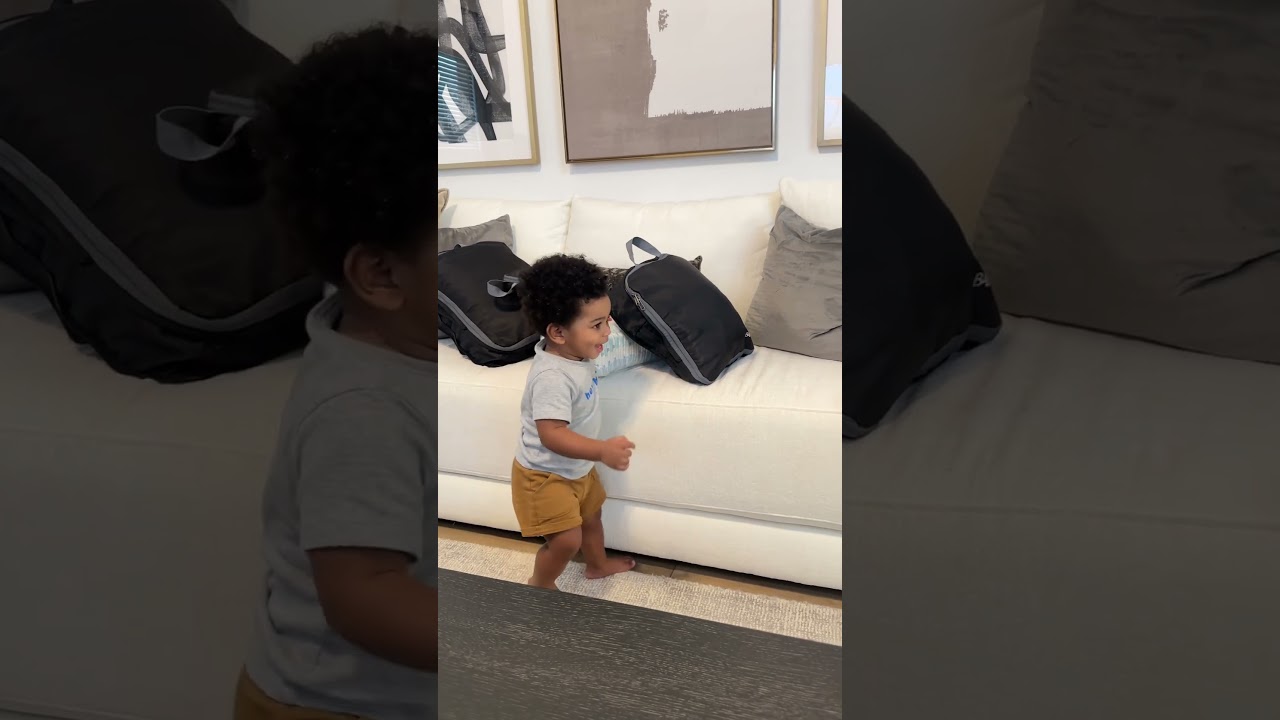 🥺His little clap at the end 👏🏾 Baby boy JUST turned one and this happened 🙌🏾 #shorts