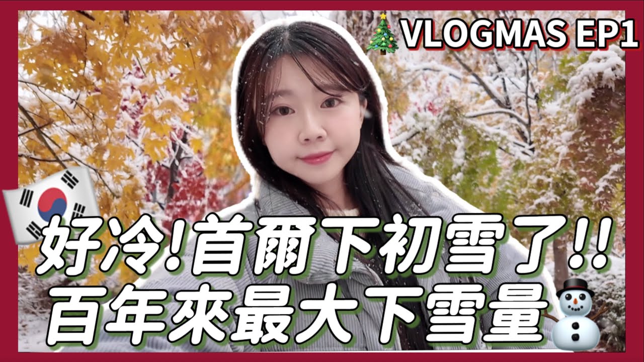 🇰🇷首爾VLOGMAS EP1🎄｜首爾下初雪啦❄️帶台灣家人玩韓國、聖水餐廳推薦！韓國一人烤肉！韓國醫美推薦｜台灣人在韓國🇹🇼 #韓國旅遊 #首爾旅遊｜紹紹 Soy Daily