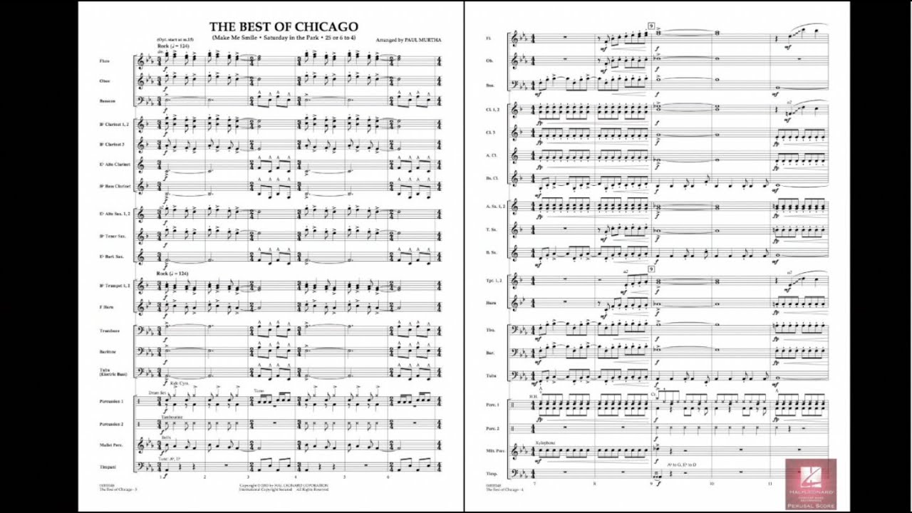 The Best of Chicago arranged by Paul Murtha