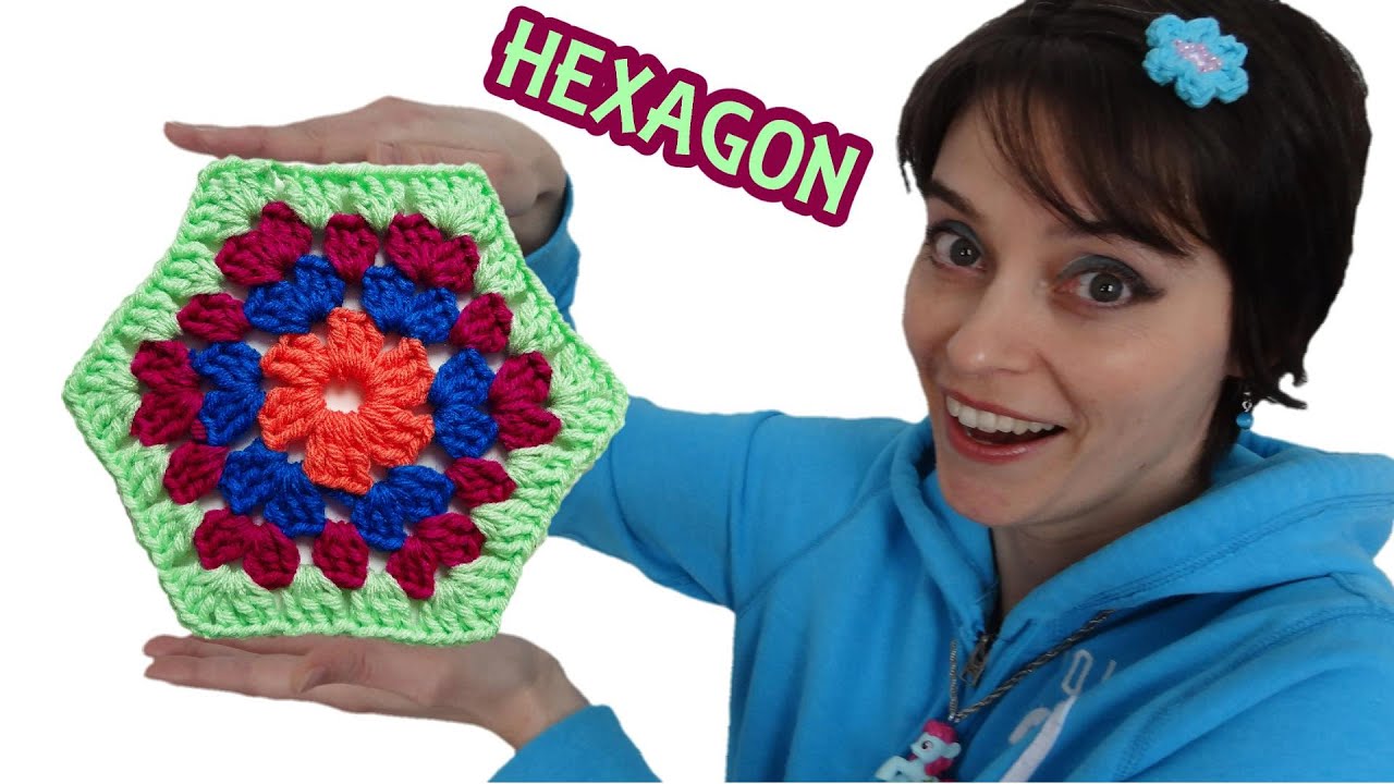 Crochet Granny Hexagon Pattern & Tutorial