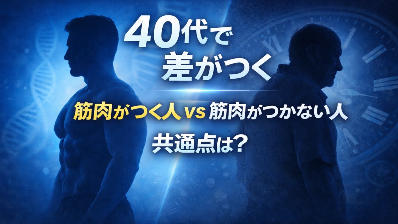 40歳からでもデカくなる人の共通点3つ【科学的事実】