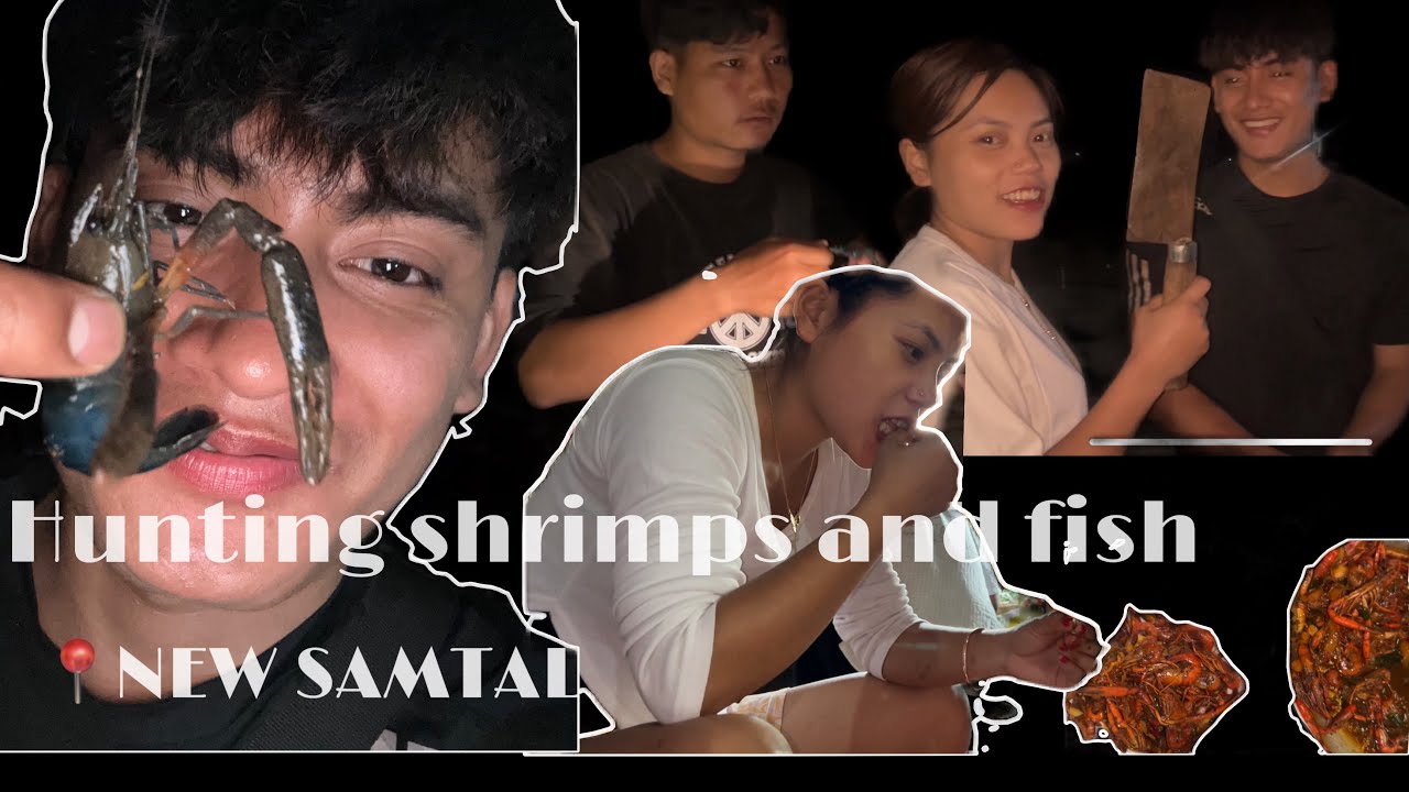 Hunting and cooking fish 🐟  and shrimps 🦐 with #irenehangmi and #boilian