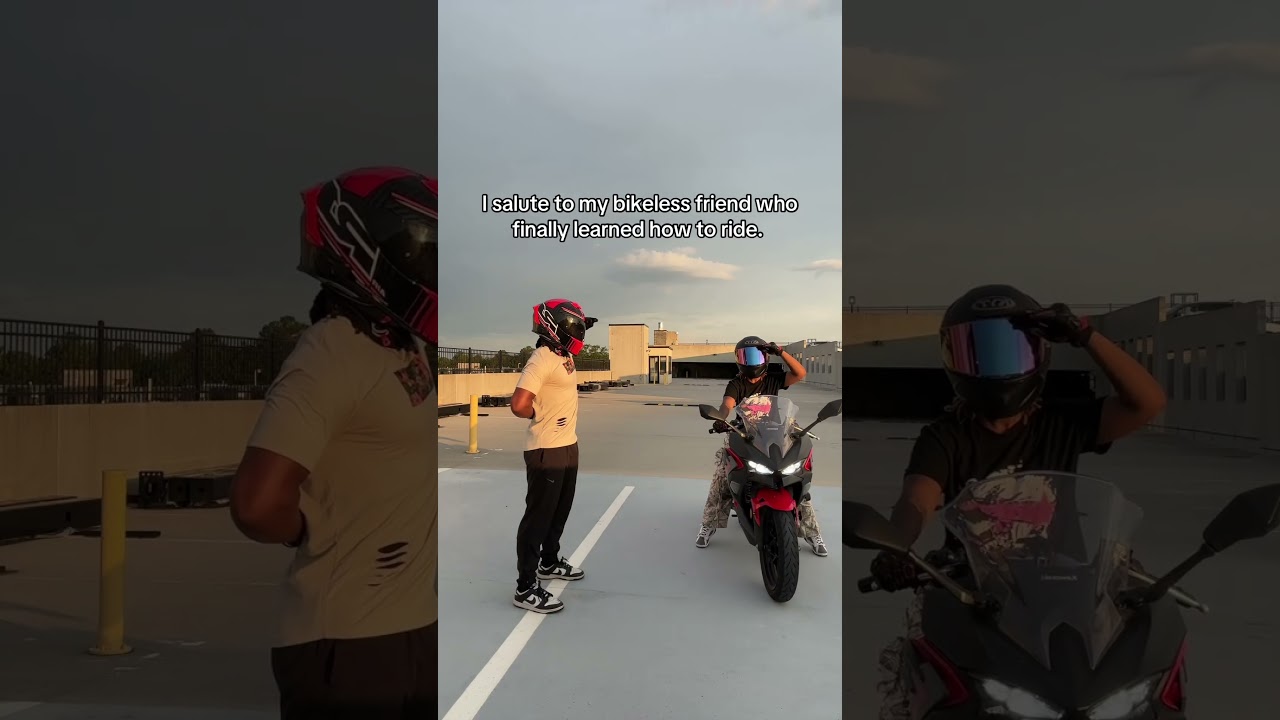 No more solo riding😂 #subscribe #bikereels #ninja500 #funny #bikergirl #bikelife