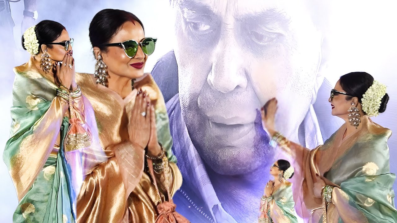 Rekha Ji Heartfelt Tribute to Dharmendra at His Last Film IKKIS Screening 💔