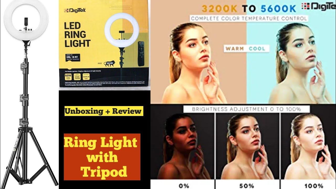 DigiTek LED Ring Light Review | DRL 18 RT | Best Ring Light for Video Creators | NikGoals