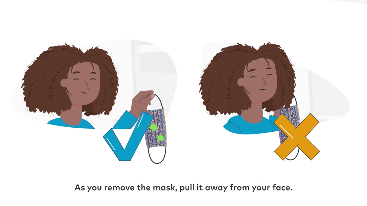 How to wear a fabric mask safely