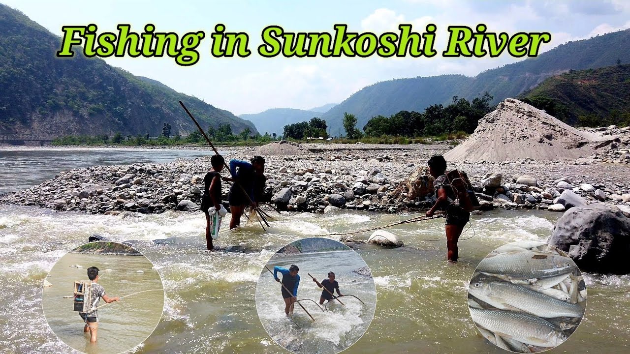 Amazing Fishing 🐟 in Sunkoshi River || Ram K Mainali