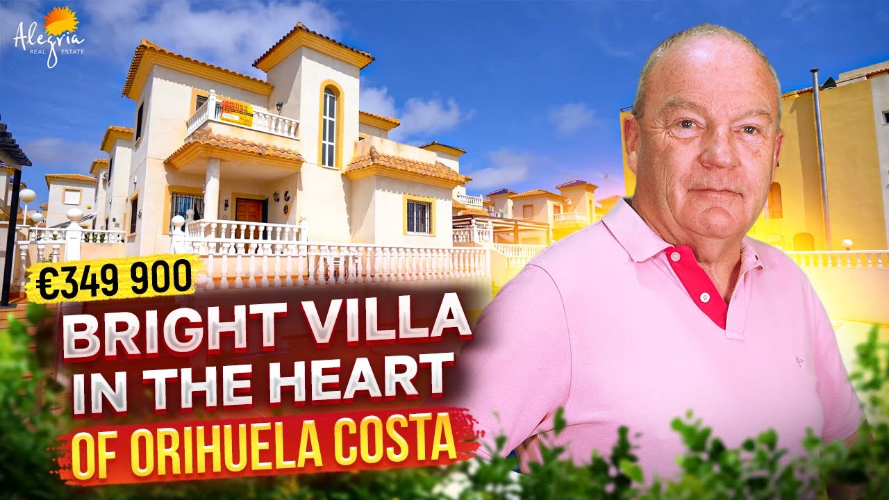 Villa on Costa Blanca in the heart of Orihuela Costa. Properties for sale in playa Flamenca