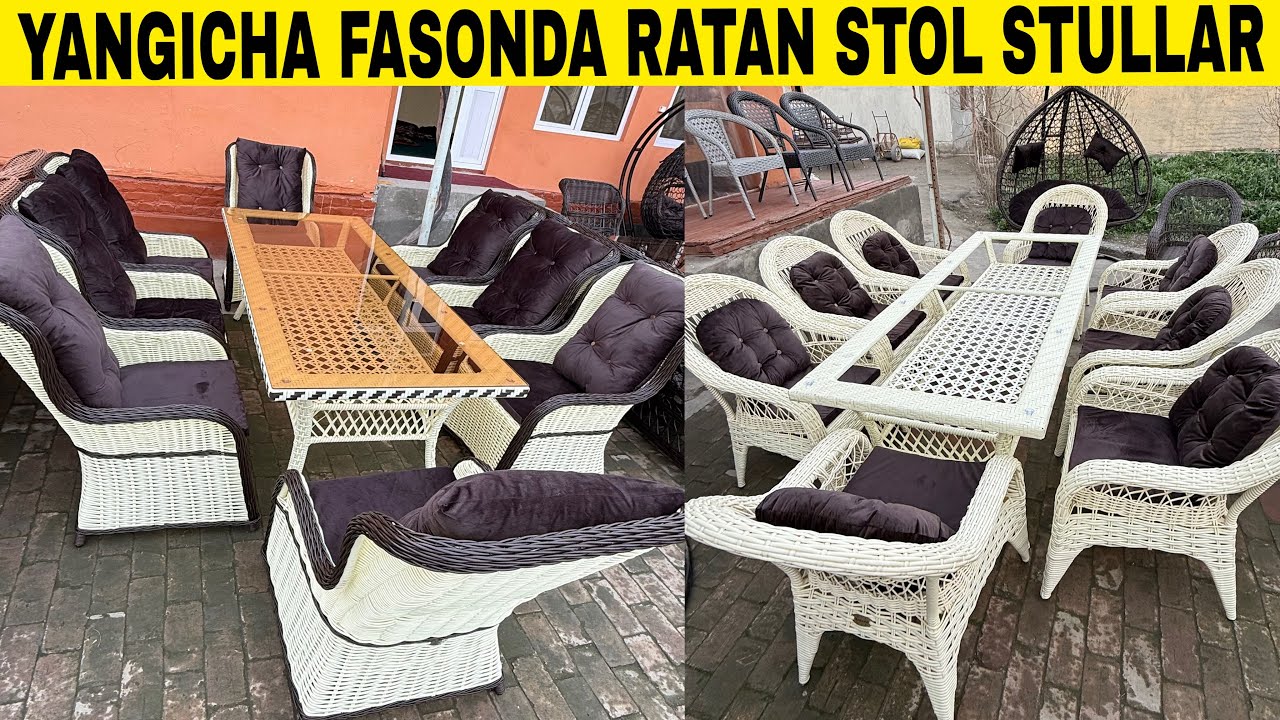 YANGICHA FASONDAGI RATAN STOL STUL KACHELA NARXLARI 2026 - YIL