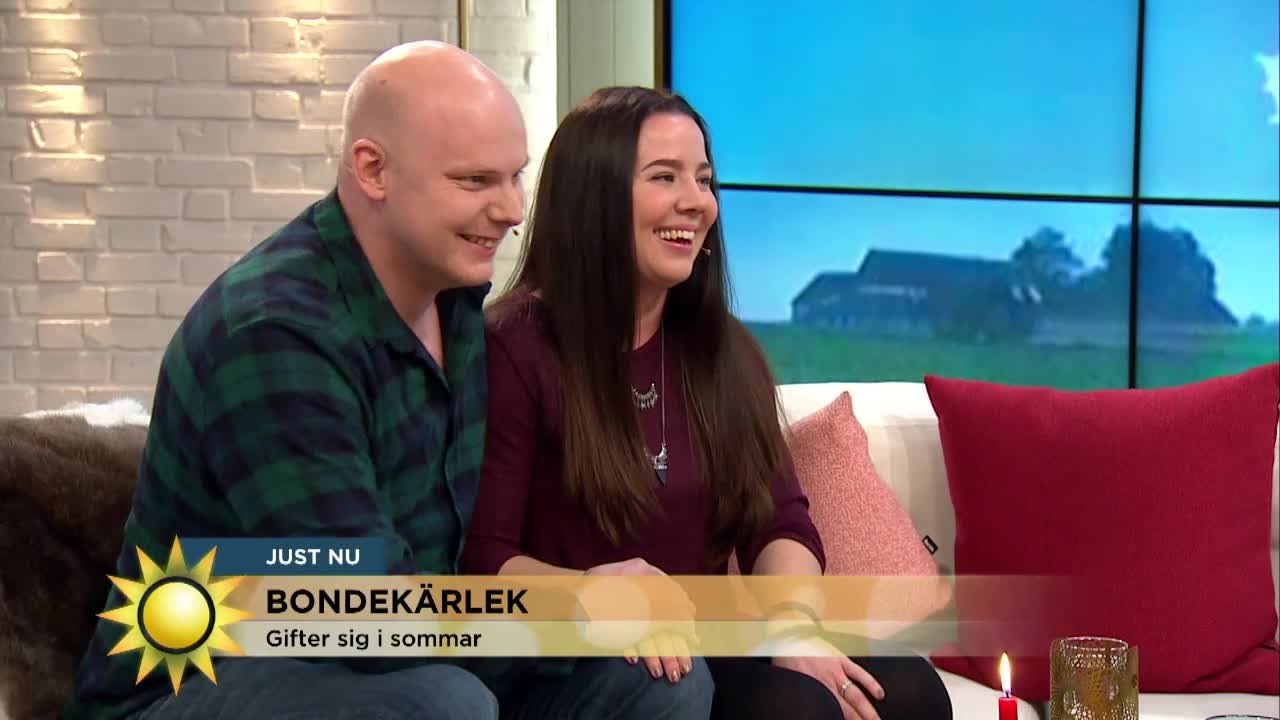 Bondeparet gifter sig - här bjuder de in Linda till bröllopet - Nyhetsmorgon (TV4)