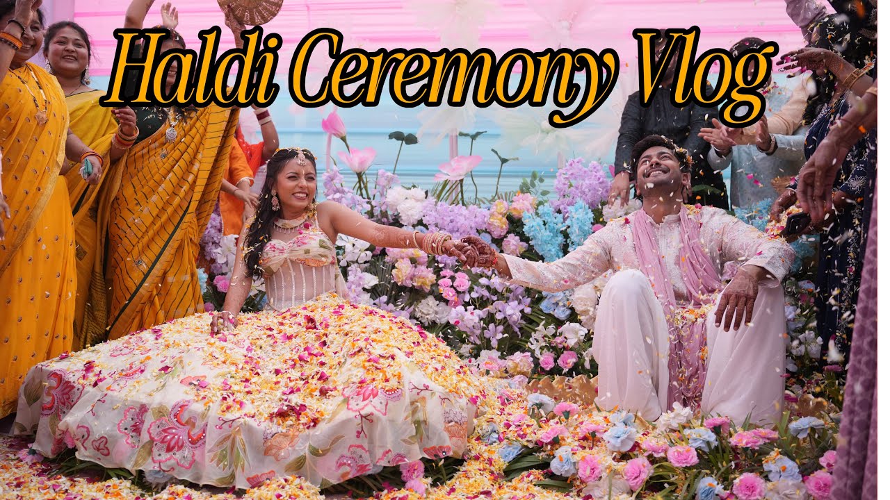 Haldi Ceremony Vlog ✨💛 Phoolon ki Haldi | Indian Wedding