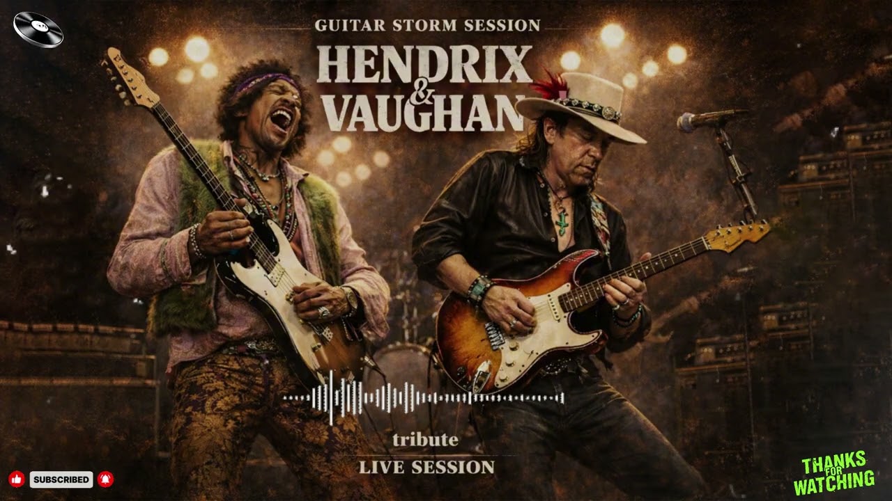 Jimi Hendrix & Stevie Ray Vaughan 🔥 Texas Blues Meets Psychedelic Fire Legendary (Inspired Tribute)