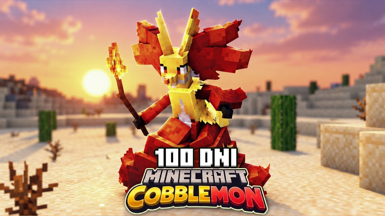Spędziłem 100 dni na TYLKO PUSTYNI Cobblemon! (Minecraft Pok&eacute;mon)