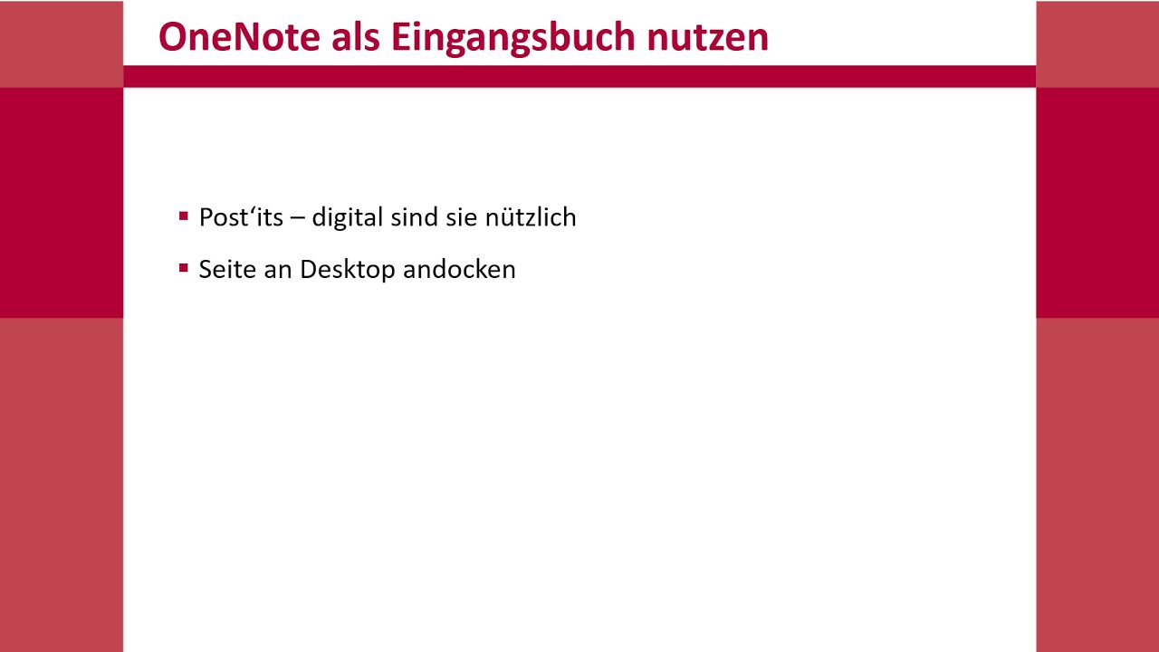 10 OneNote als Eingangsbuch nutzen