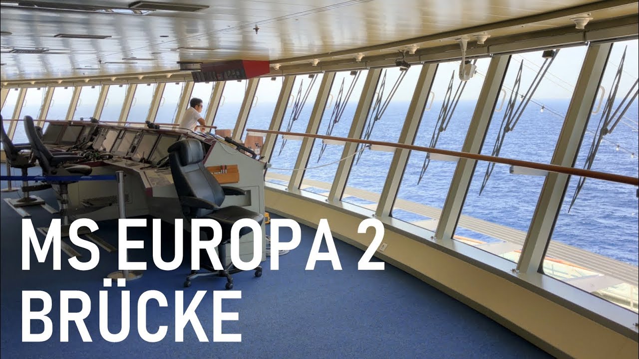 MS EUROPA 2: Besuch auf der Br&uuml;cke | Captain's Bridge Visit | Hapag Lloyd