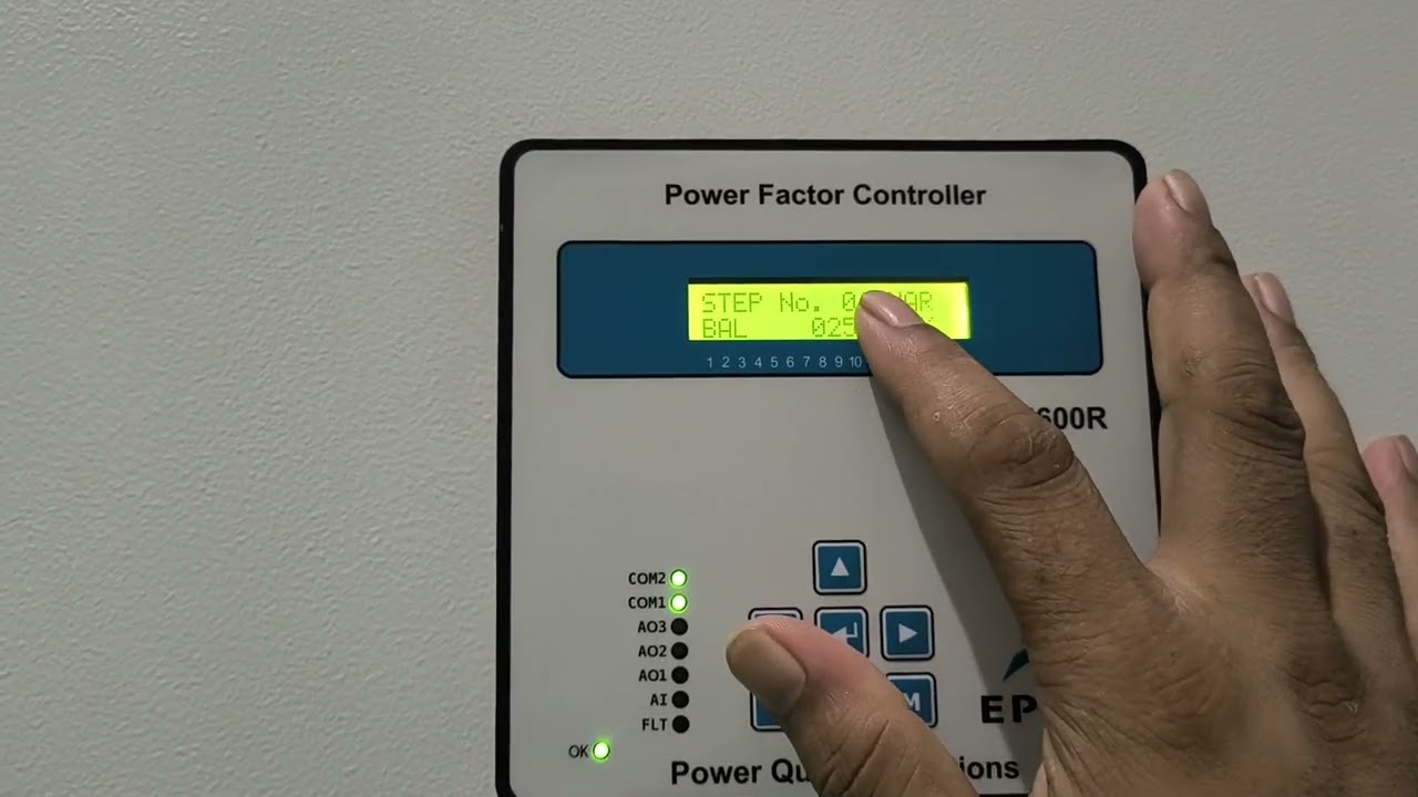 #EPCOS #APFC #RELAY #BR5600R PROGRAMING