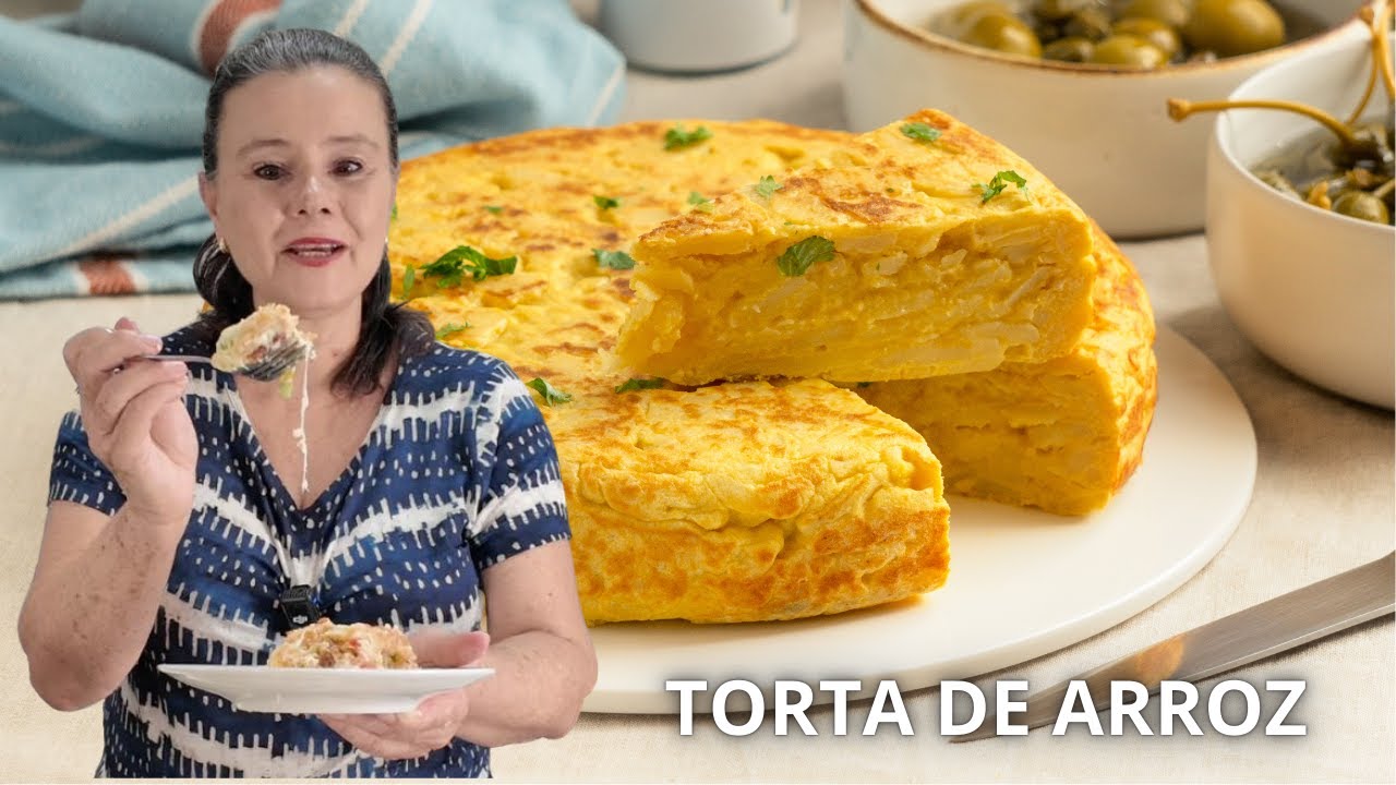 A torta PERFEITA com sobras de arroz! Feito no liquidificador e pronto em minutos! ⏳🍴