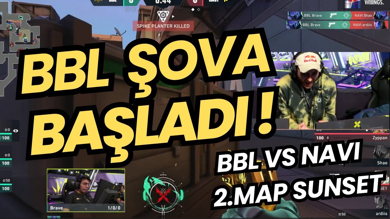FERİT GÖZÜNDEN BBL VS NAVI 2.MAP SUNSET | VALORANT EMEA