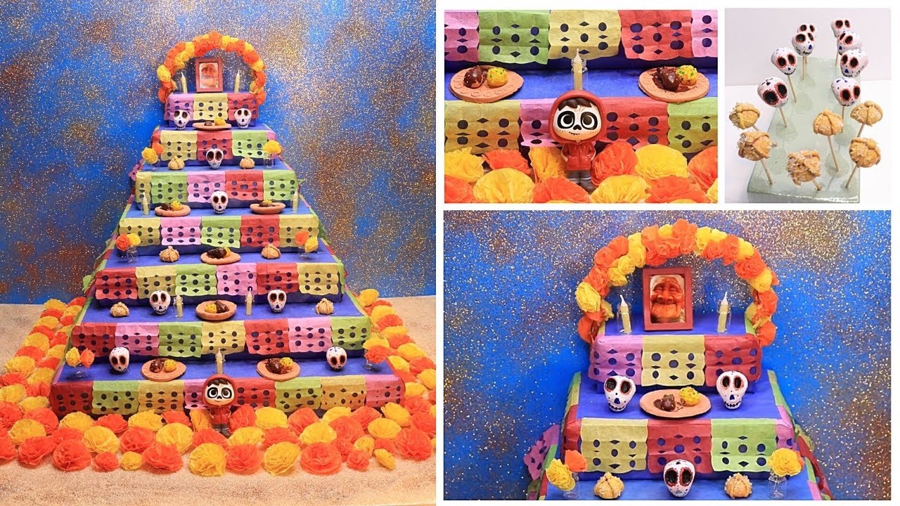 Como hacer un mini altar de muertos de 7 niveles con todos sus elementos paso a paso.