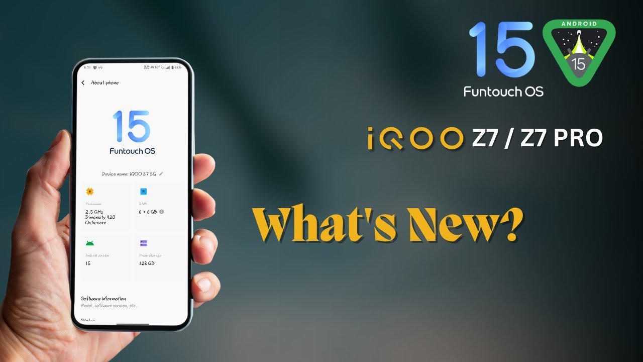 iQOO Z7, Z7s, Z7 Pro Funtouch OS 15 New Features | vivo T2, T2 pro Funtouch OS 15 New Features
