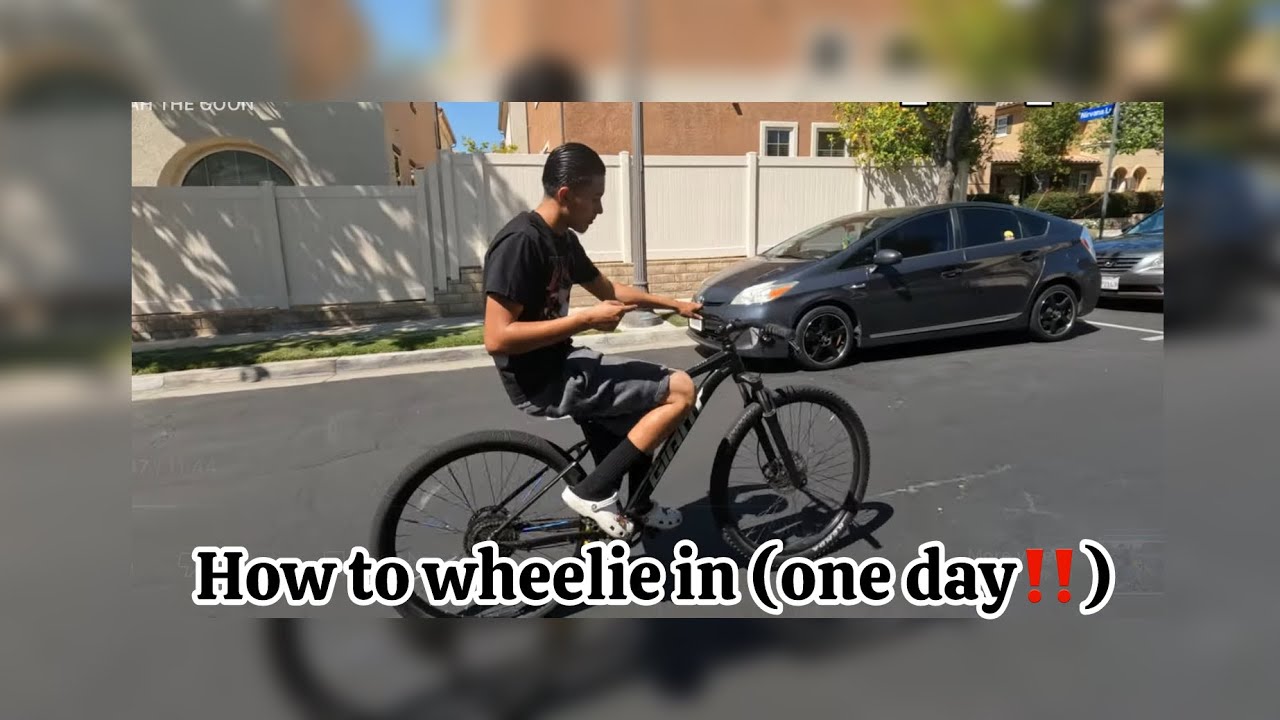 How to wheelie in (one day)‼️‼️