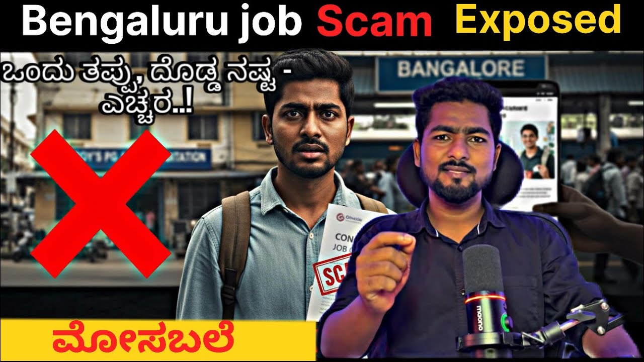 🚨 “Bengaluru Job Scam Exposed | ಬೆಂಗಳೂರು ಜಾಬ್ ಸ್ಕ್ಯಾಮ್ ಬಹಿರಂಗ..! ಮೋಸಕ್ಕೆ ಬೀಳ್ಬೇಡಿ!” 