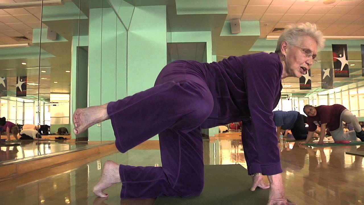 80 year old yoga instructor, Mary Louise Stefanic