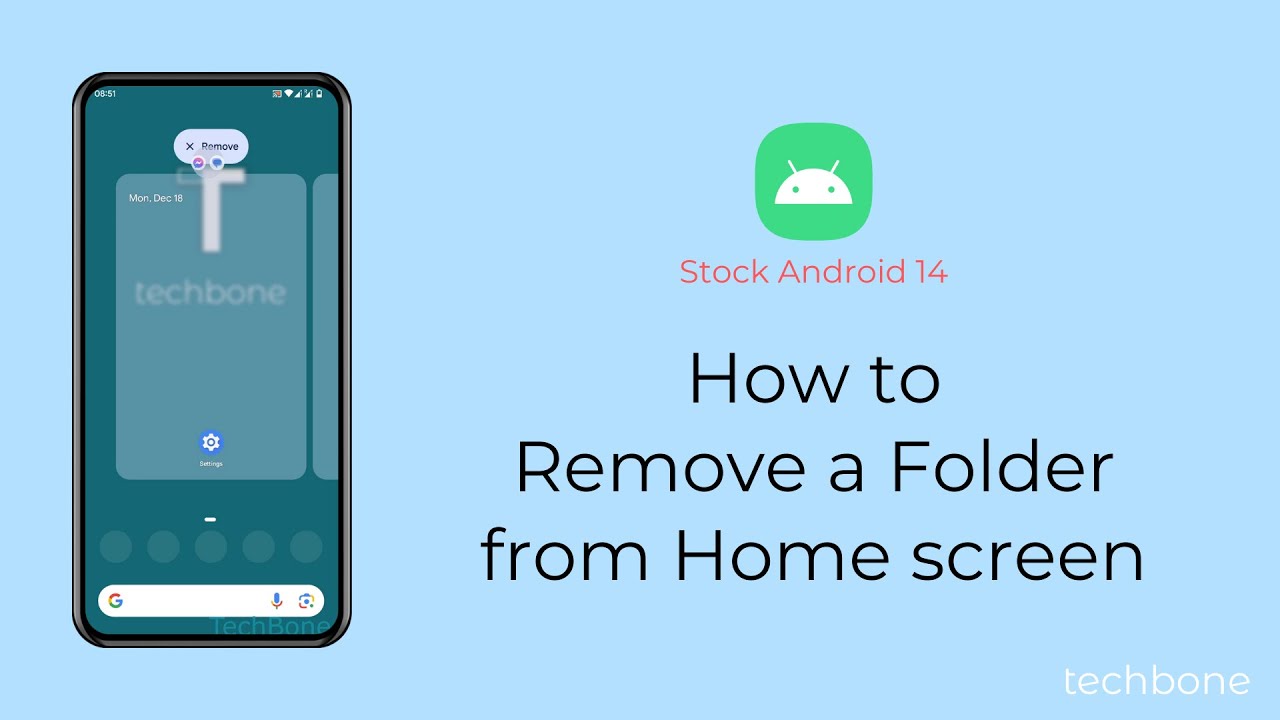 How to Remove a Folder from Home screen [Android 14]