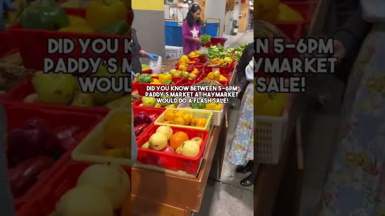 This is a great place to find affordable produce in Sydney! Especially at 5-6pm on Wed - Sun!