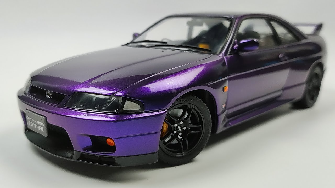 1/24 SCALE MODELKIT TAMIYA NISSAN SKYLINE GTR R33 FULL BUILD VIDEO