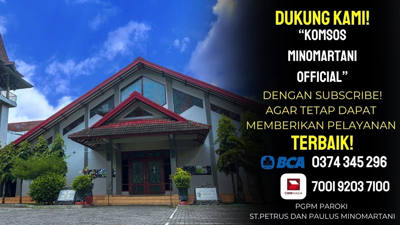 Perayaan Ekaristi Harian - Kamis, 05 Februari 2026 - 05.25 WIB | Paroki Minomartani