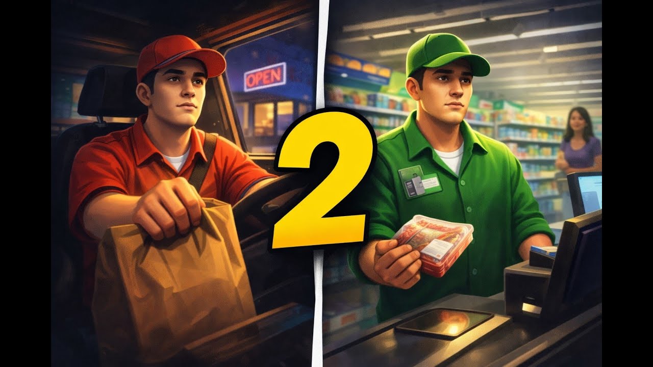 Juggling Two Jobs 😂 | From Delivery to Supermarket – Day 2