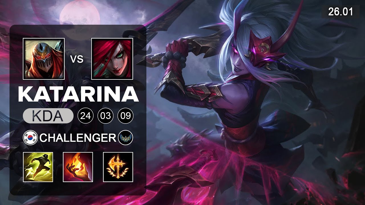 Katarina vs Zed Mid - KR Grandmaster - Patch 26.01 Season 16