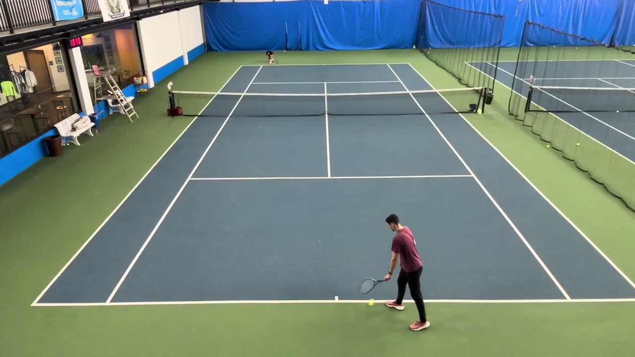 Joe Sasson and his new racquet returned to form with an impressive W over the reigning Champ !
