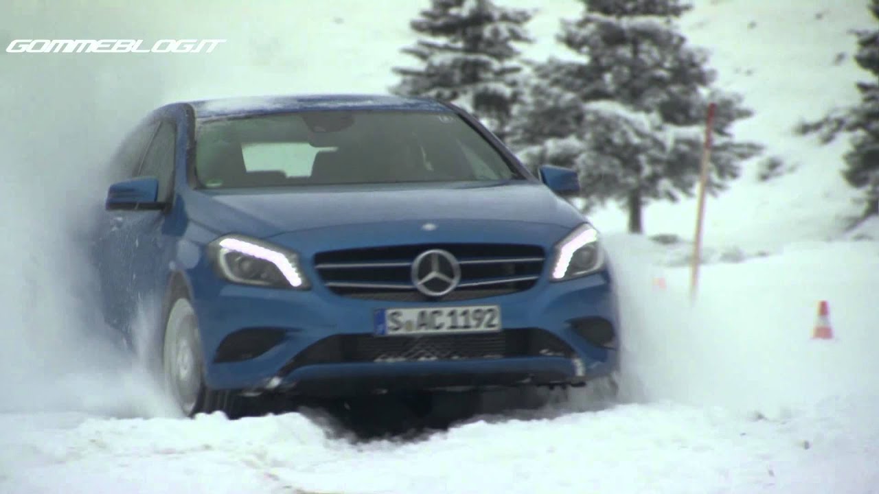Mercedes A250 4Matic Snow Test - Test Neve nuova Classe a 250 4Matic