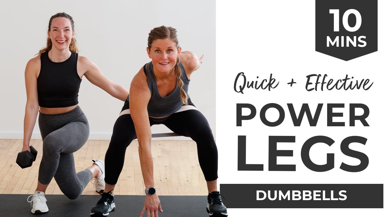 10-Minute LEGS + BUTT Workout (Dumbbells + Optional Booty Band) 🔥