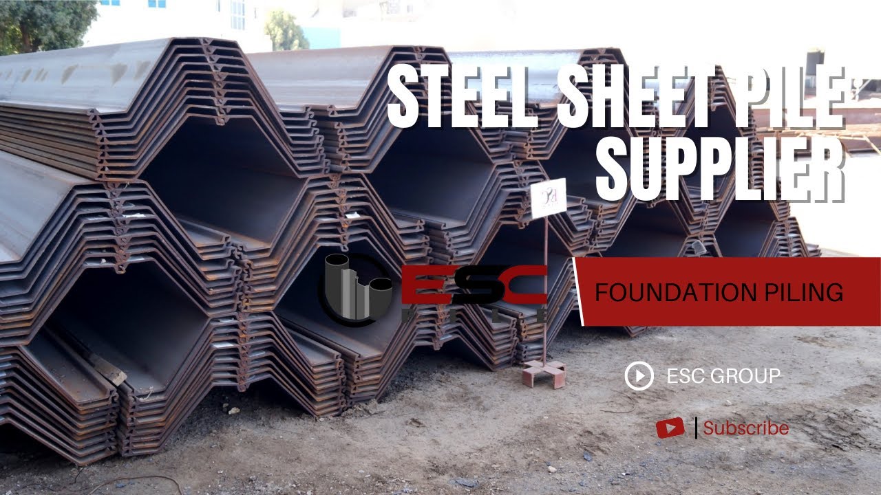 Steel Sheet Piles, Hot Rolled Sheet Piles, Z Sheet Piles, U Sheet Piles - ESC Group