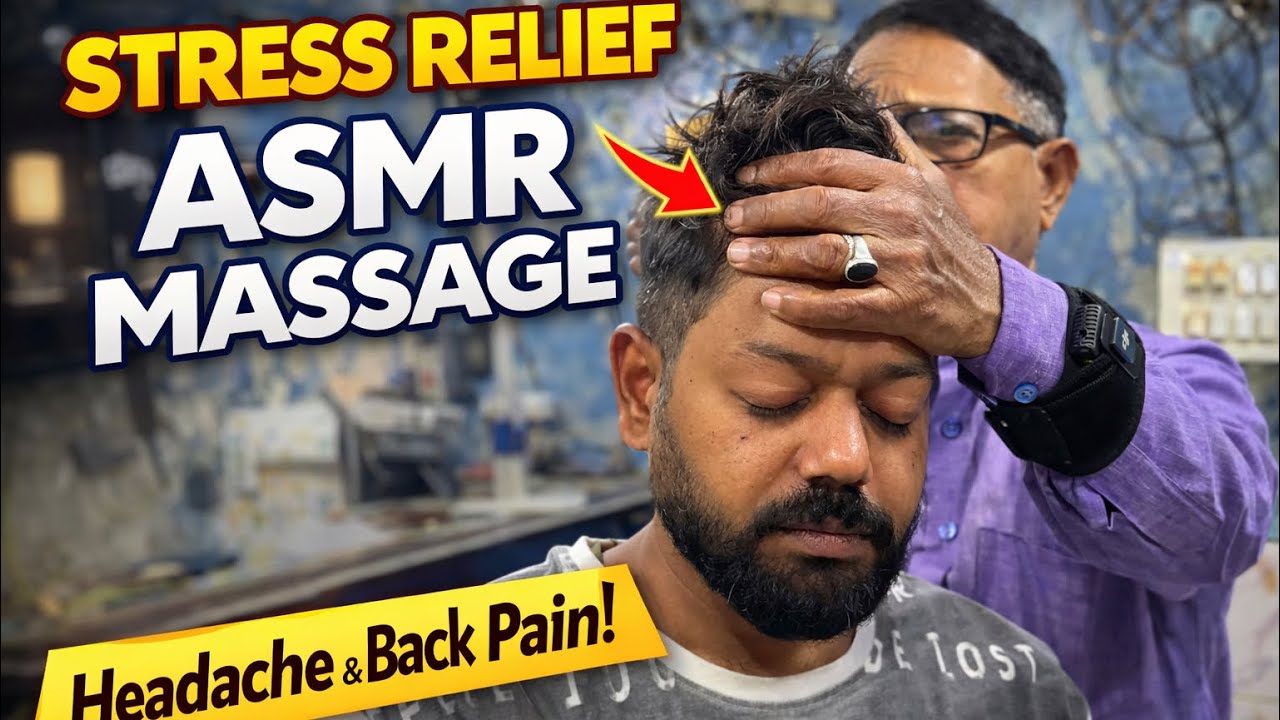 Experience Hand Head Massage | ASMR Indian barber massage to help you get back to normal 