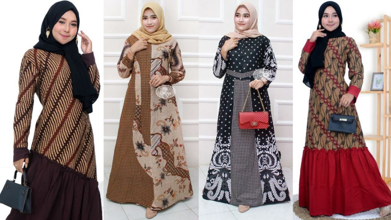 54+ TREND MODEL BAJU GAMIS BATIK TERBARU SEPTEMBER Terpopuler