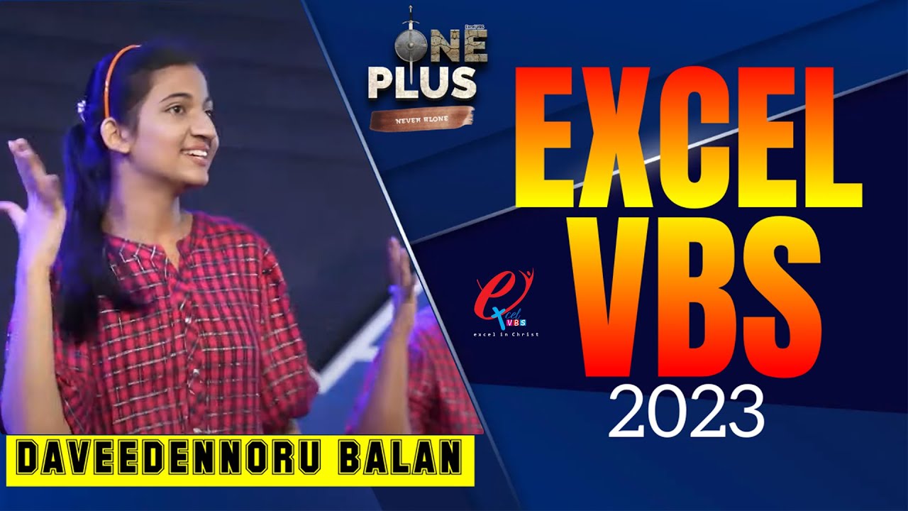 Daveedennoru Balan | Excel VBS 2023  | One Plus | Action Song