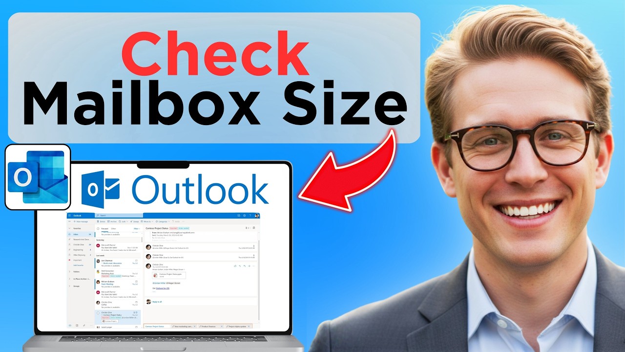 Как проверить размер и лимит почтового ящика Outlook (обновлено в 2026 г.)