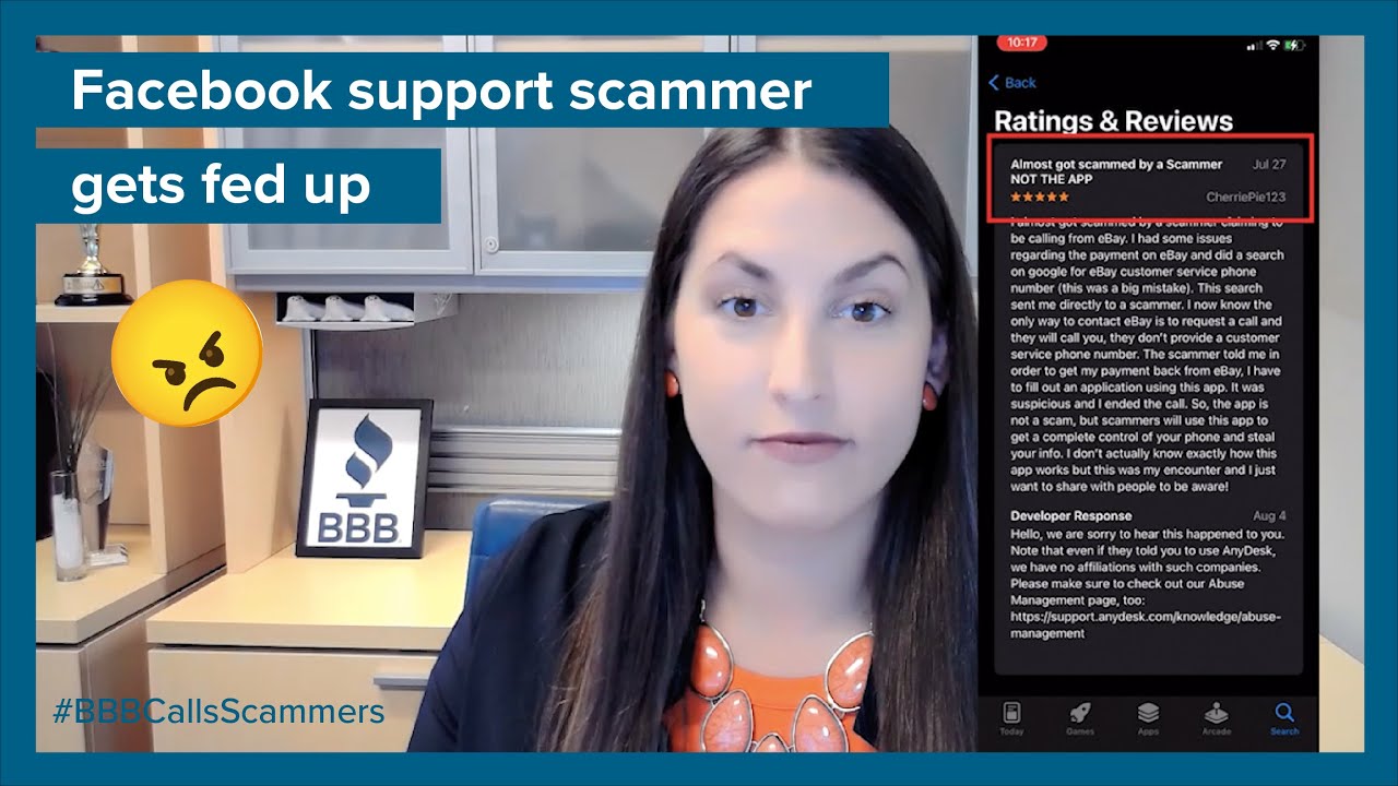 Facebook support scammer gets fed up | BBB Calls Scammers