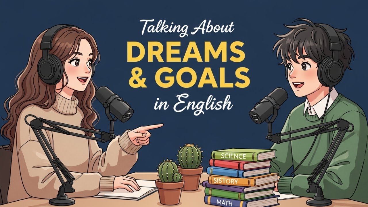 Talking About Dreams & Goals In English |  Easy English Practice | English Podcast