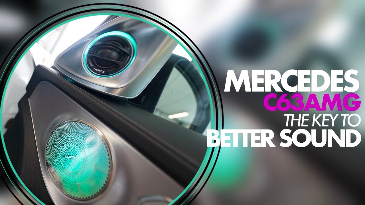 Mercedes C63AMG Sound system Upgrade LISTEN TO IT!