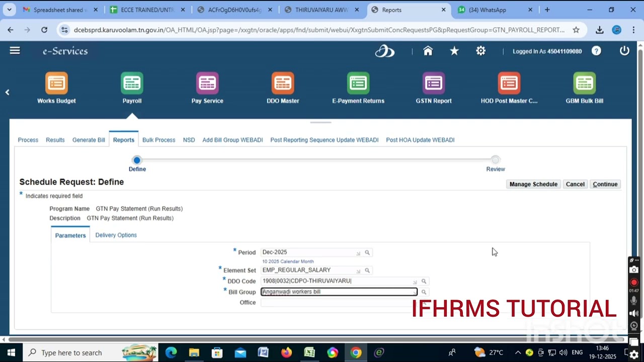 #IFHRMS How to generate ifhrms salary bill. Full explanation