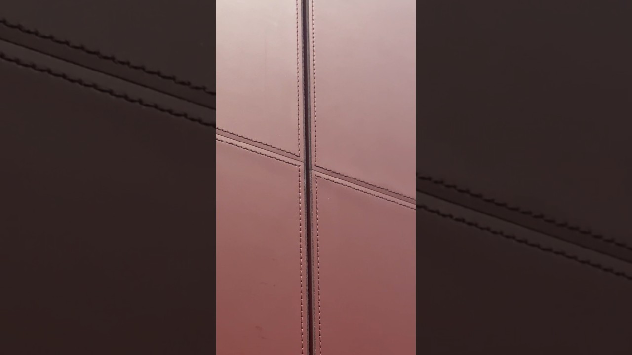 Attention to the details. Leather doors for closets. #givemeyourfloorplan #closetdesign #wardrobe