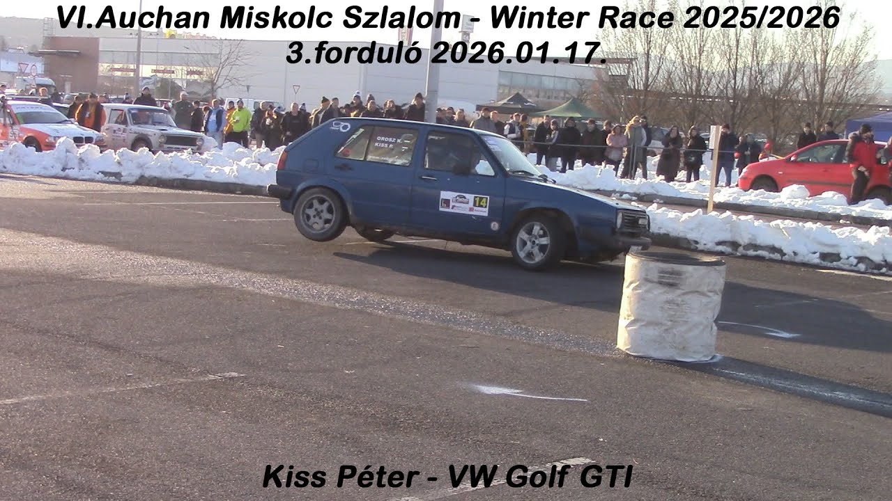 Kiss Péter - VW Golf GTI VI.Auchan Miskolc Szlalom - Winter Race 2025/2026 2026.01.17.