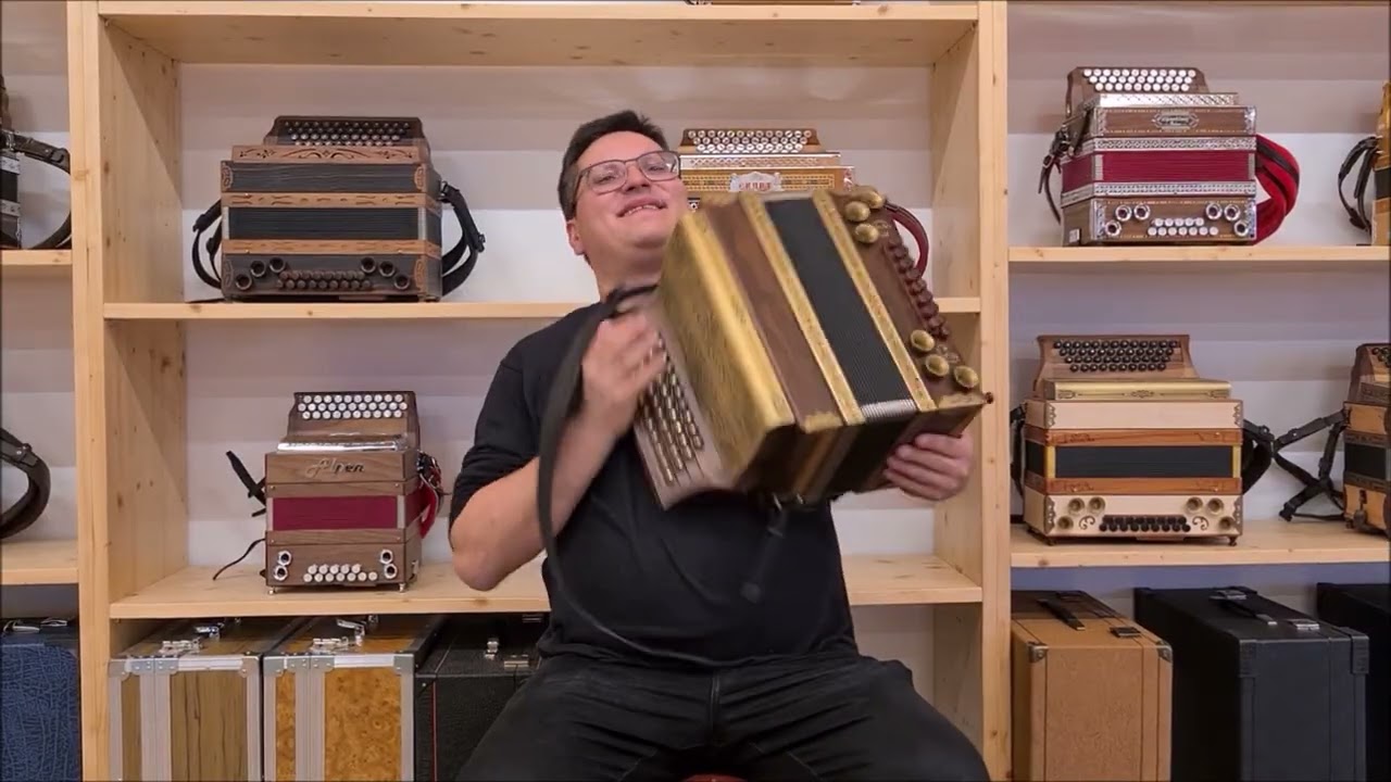 WoidBua Harmonika Modell Premium Zirikote G C F B