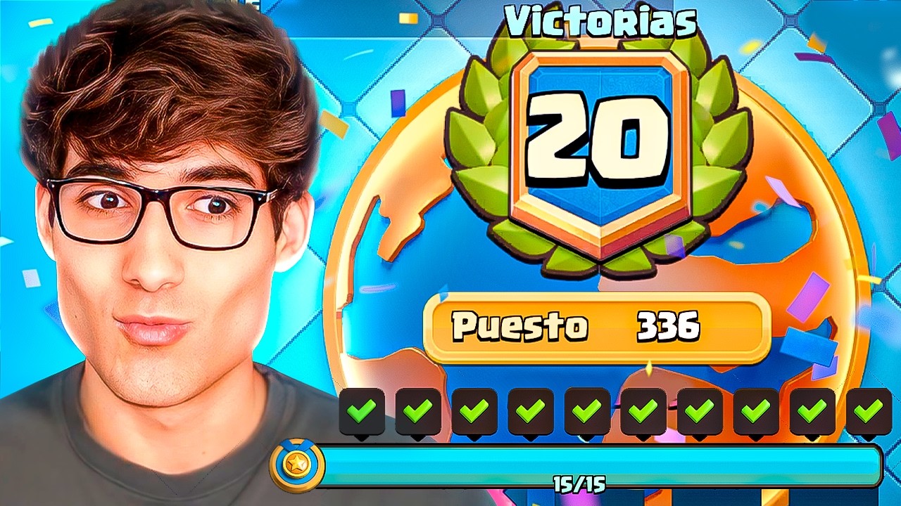 👑 LLEGU&Eacute; A 20 VICTORIAS EN EL TORNEO MUNDIAL DE CLASH ROYALE 